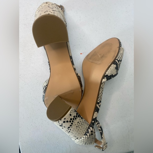 Steve Madden Minra Snake Skin Heels sandals - Picture 11 of 16